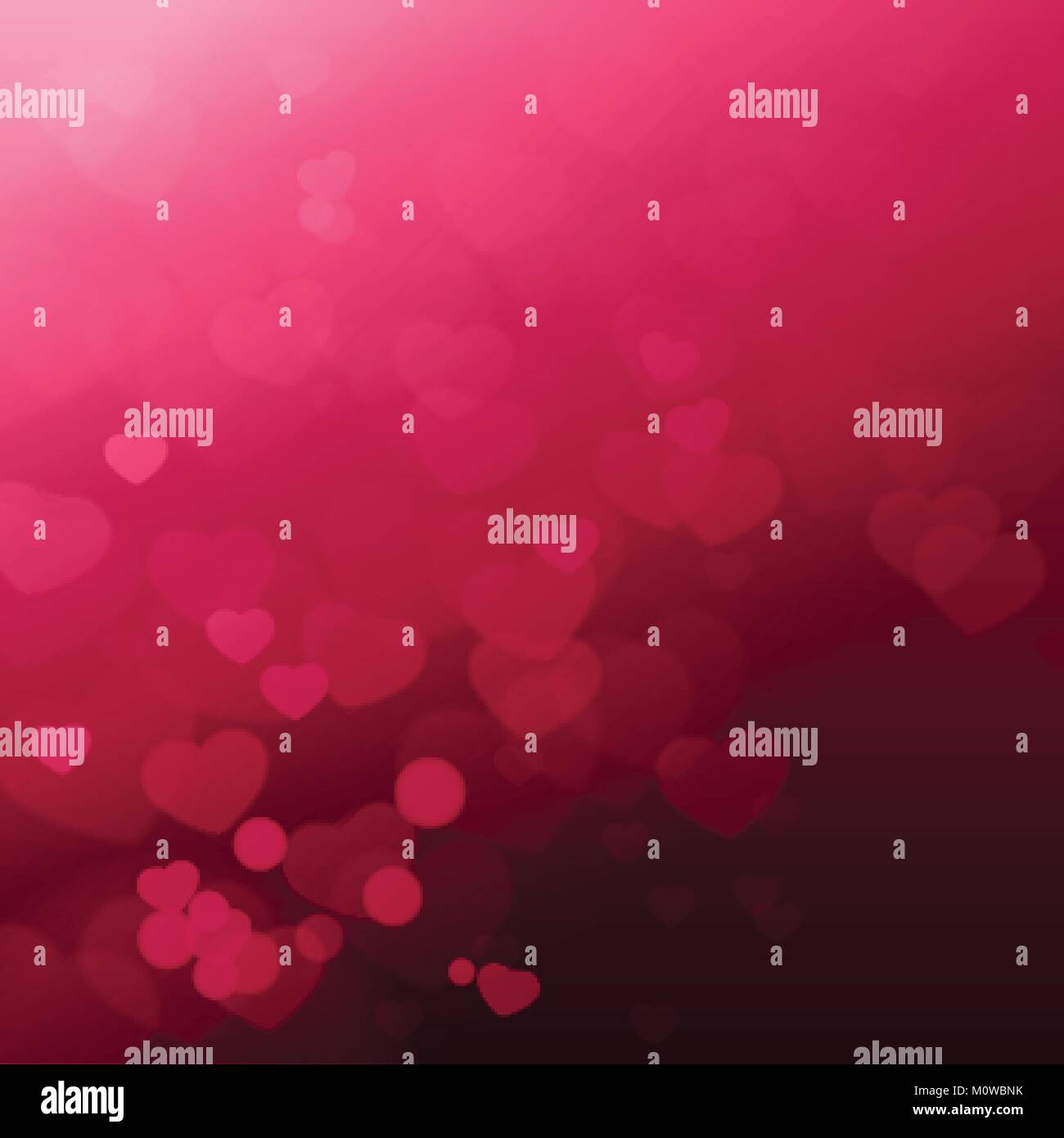 Shiny hearts bokeh light Valentine's day background Stock Vector Image ...