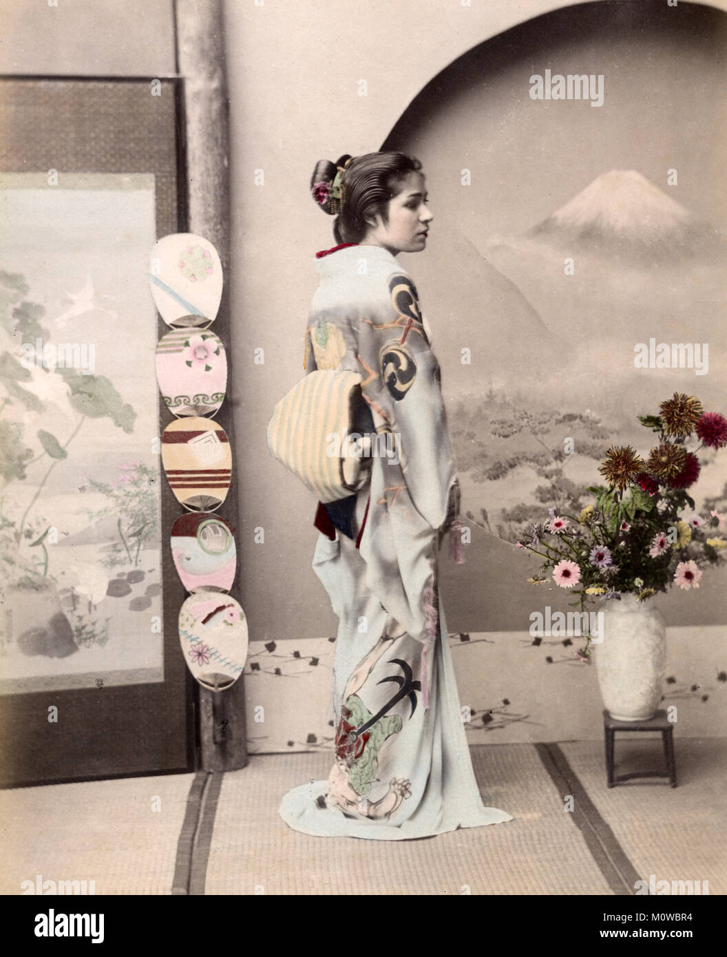 1880s Japan - Japanese Women in Western Clothes ] — Ukiyoe