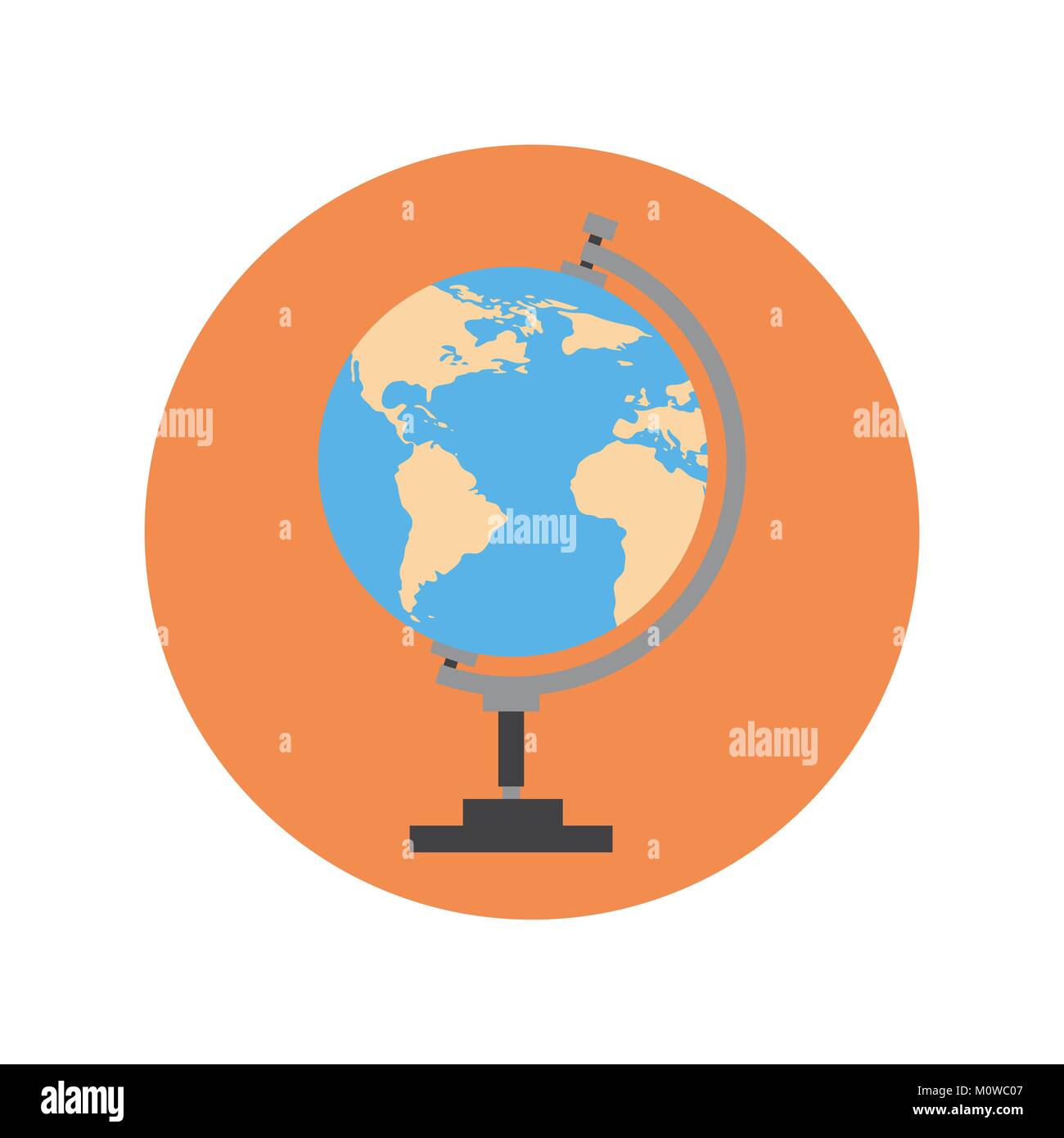 Earth Globe Icon World Travel Concept Stock Vector Image & Art - Alamy