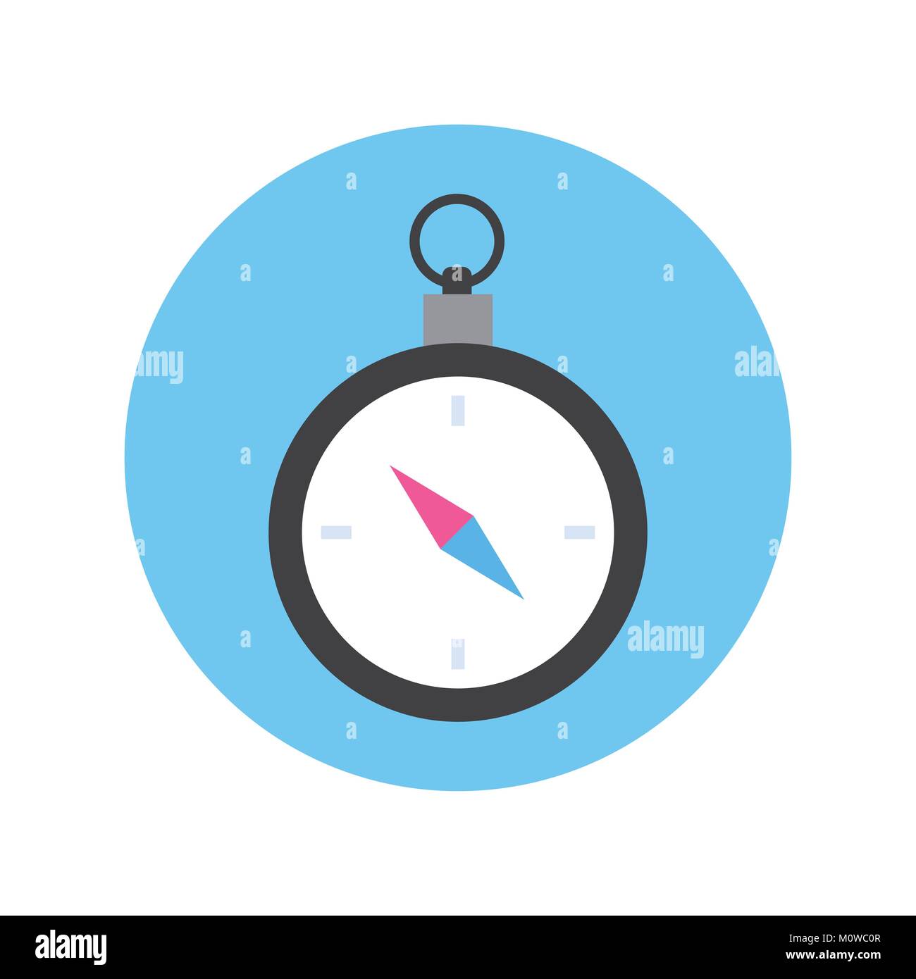 Compass Icon Sea And Ocean Tourism Navigation Concept Stock Vector