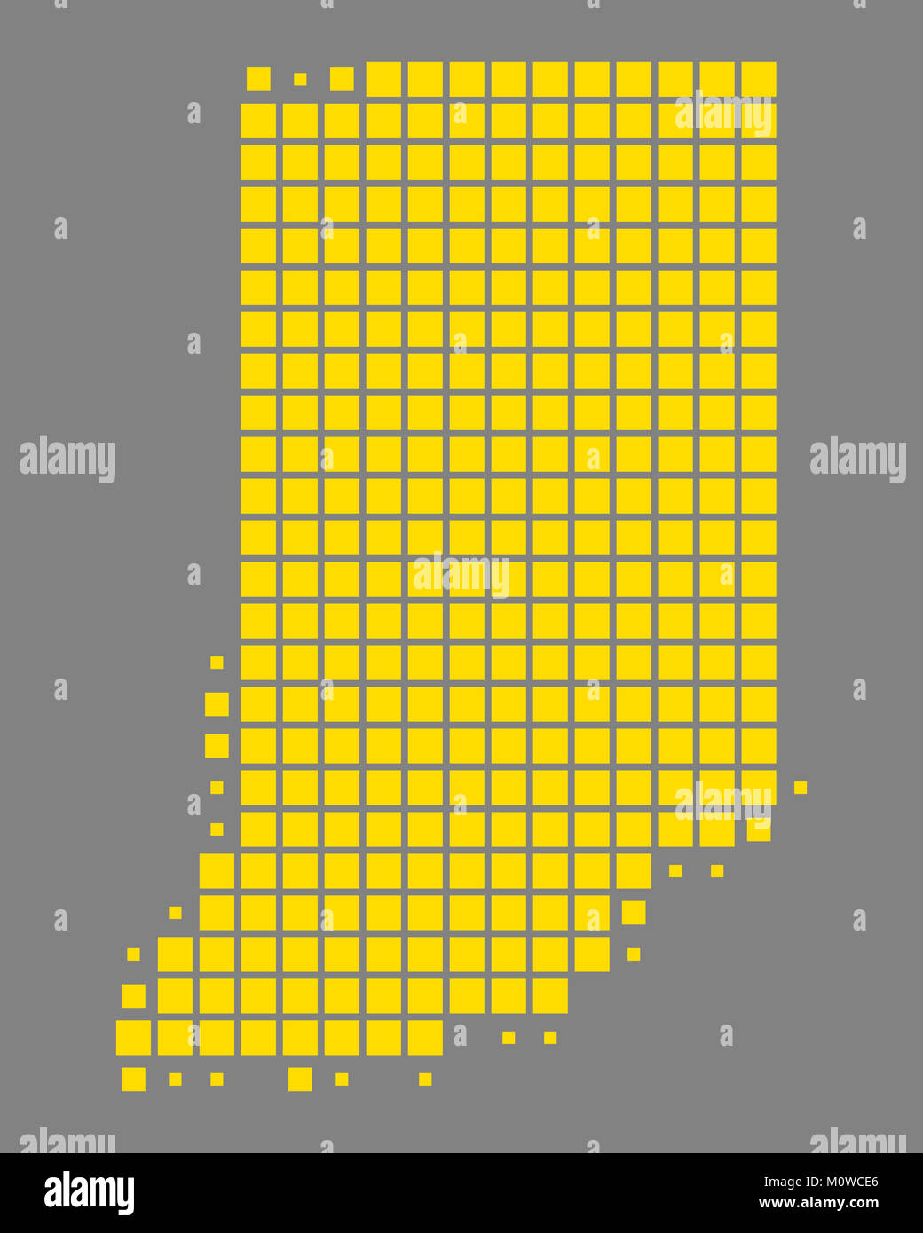 Map of Indiana Stock Photo Alamy