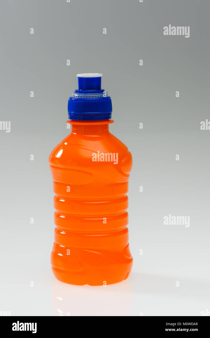 A range of plastic drinking bottles empty and non labelled ready for
