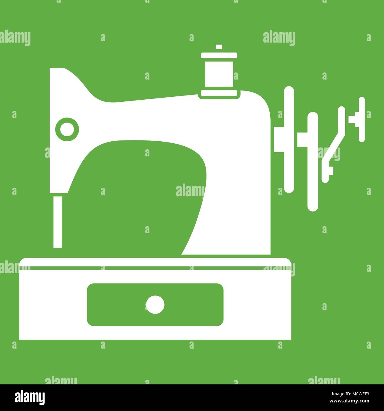 Sewing machine icon green Stock Vector Image & Art - Alamy