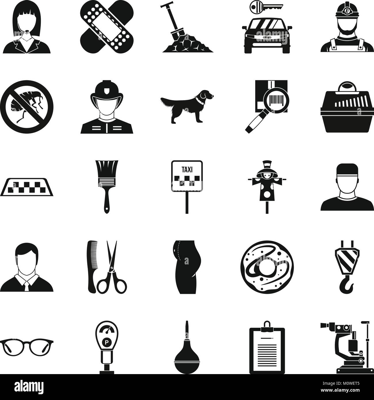 Favorite work icons set, simple style Stock Vector Image & Art - Alamy