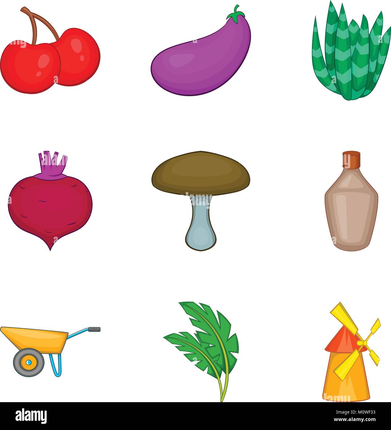 Produce icons set, cartoon style Stock Vector Image & Art Alamy
