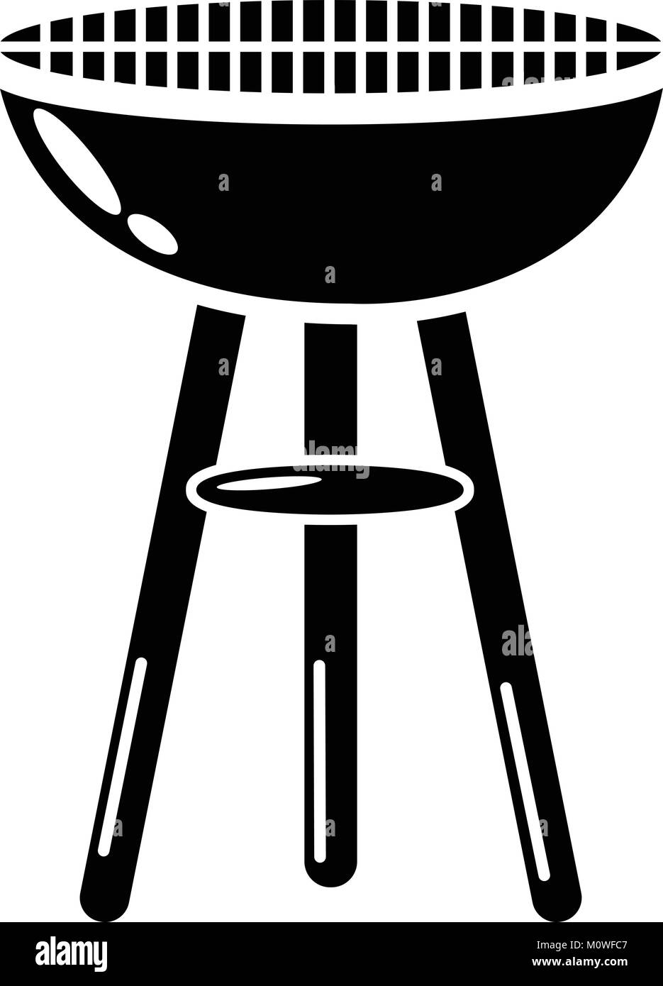 Barbecue icon, simple style Stock Vector Image & Art - Alamy
