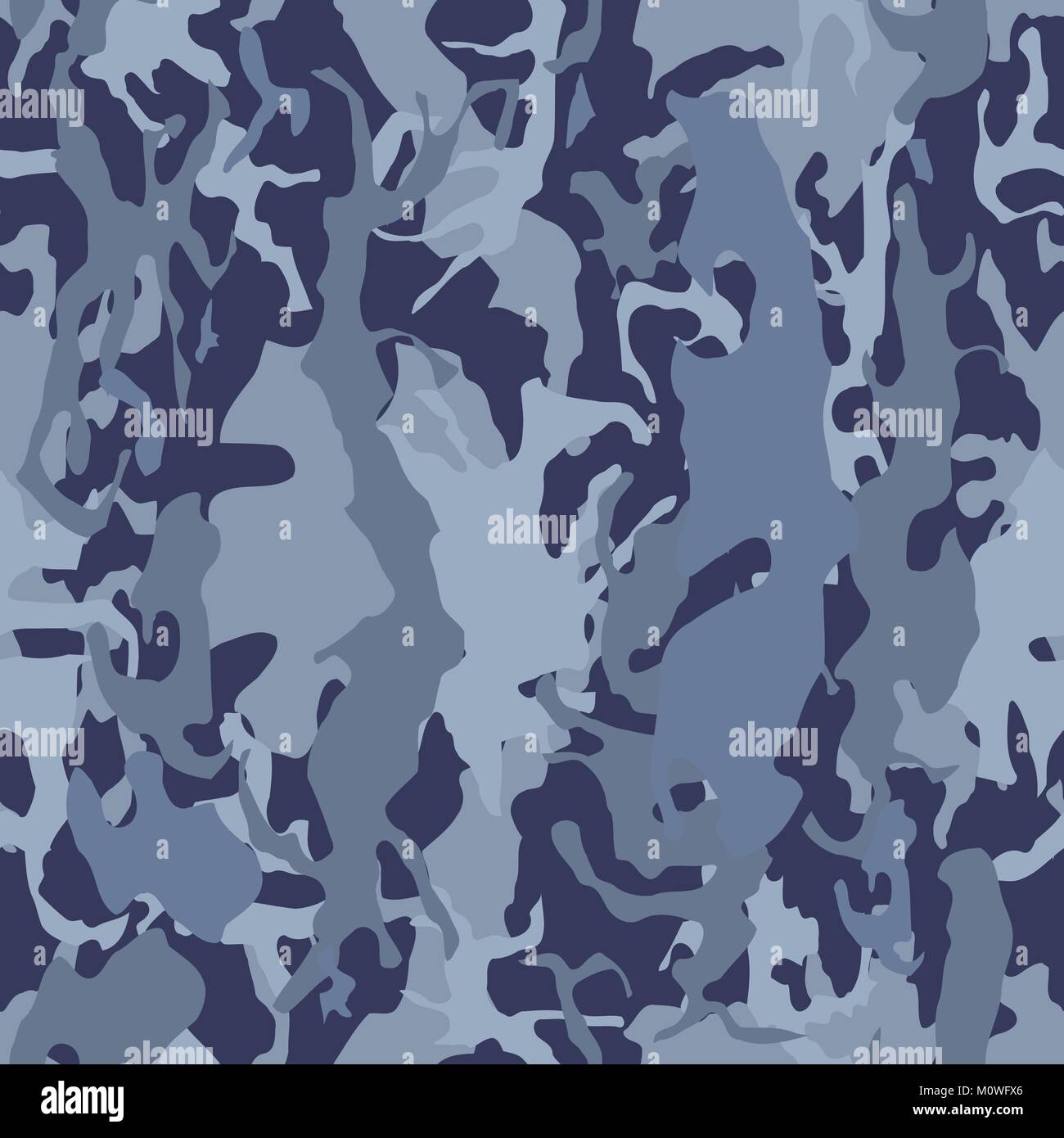 Camouflage seamless vector texture - military camo background. Stock Vector