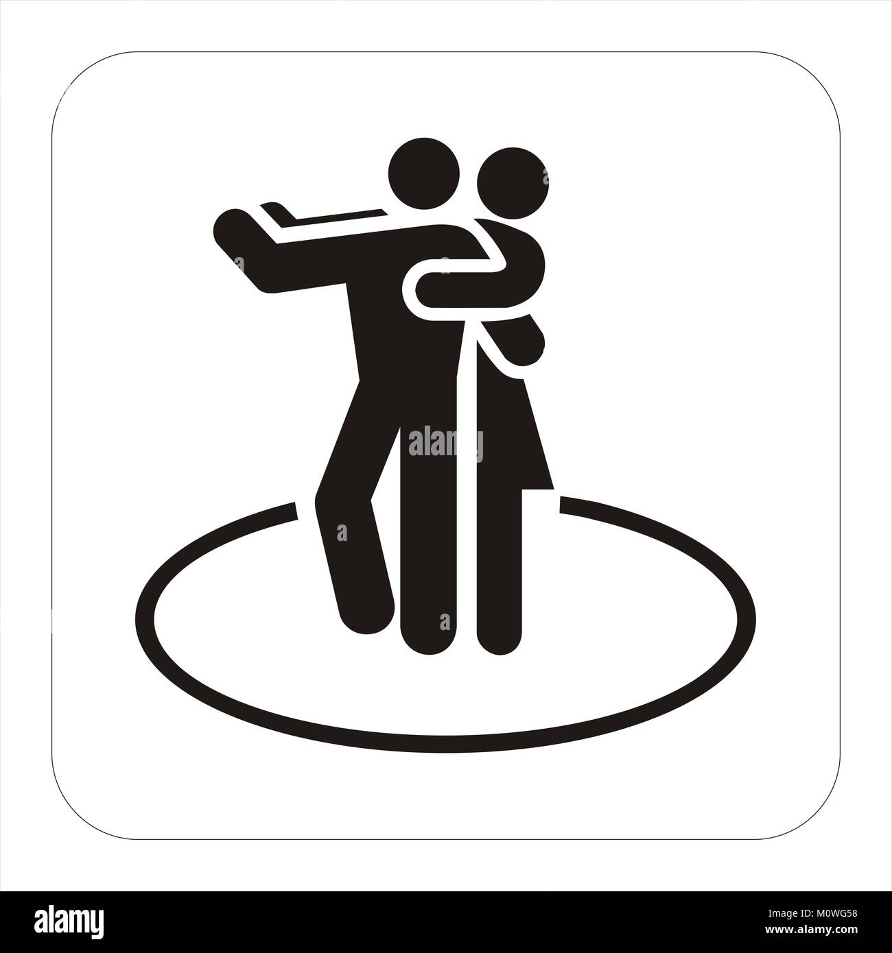 Couple Silhouette Dancing Waltz Stock Photos Couple Silhouette