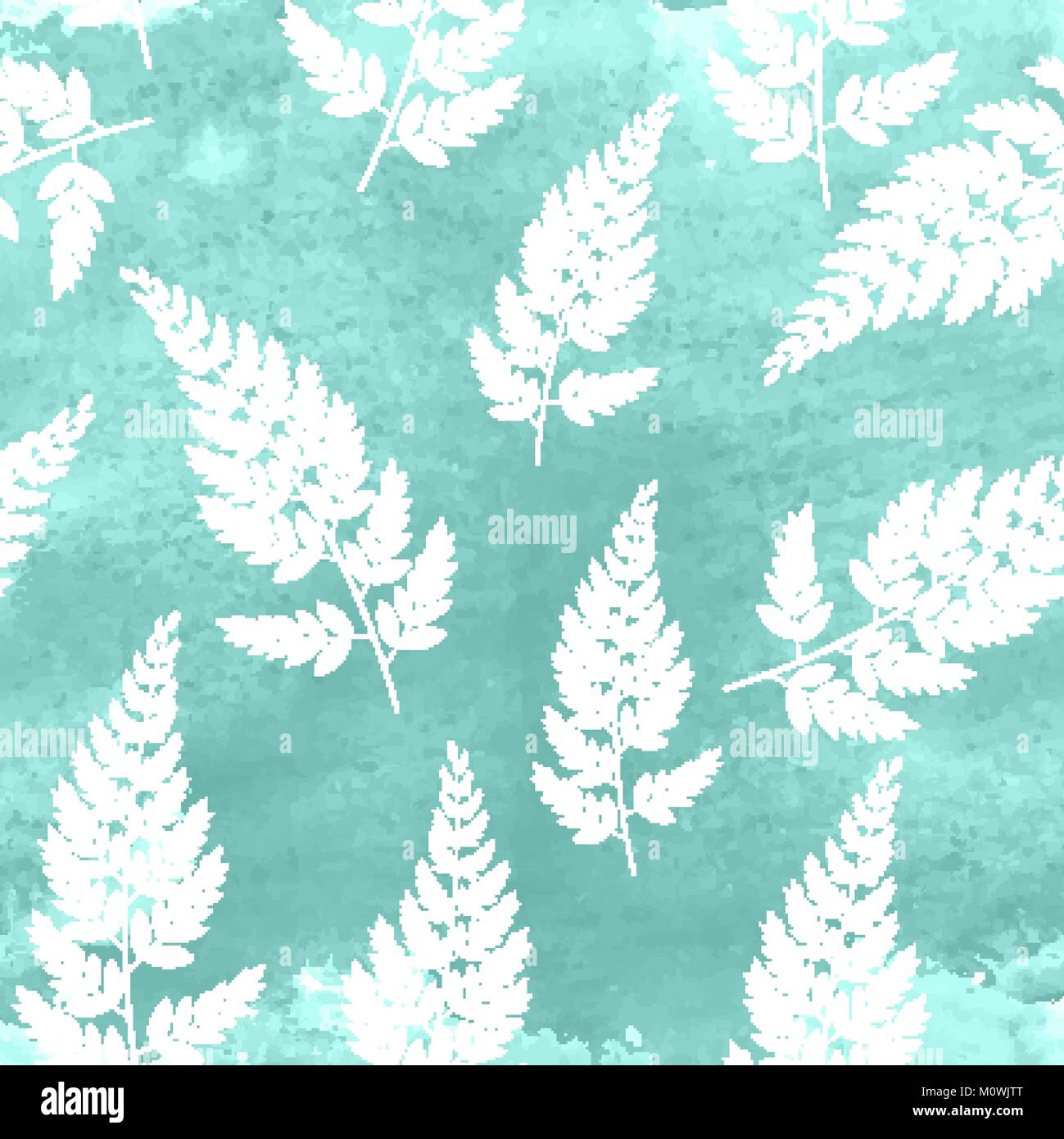Abstract Natural Spring Seamless Pattern Background with Leaves. Vector ...