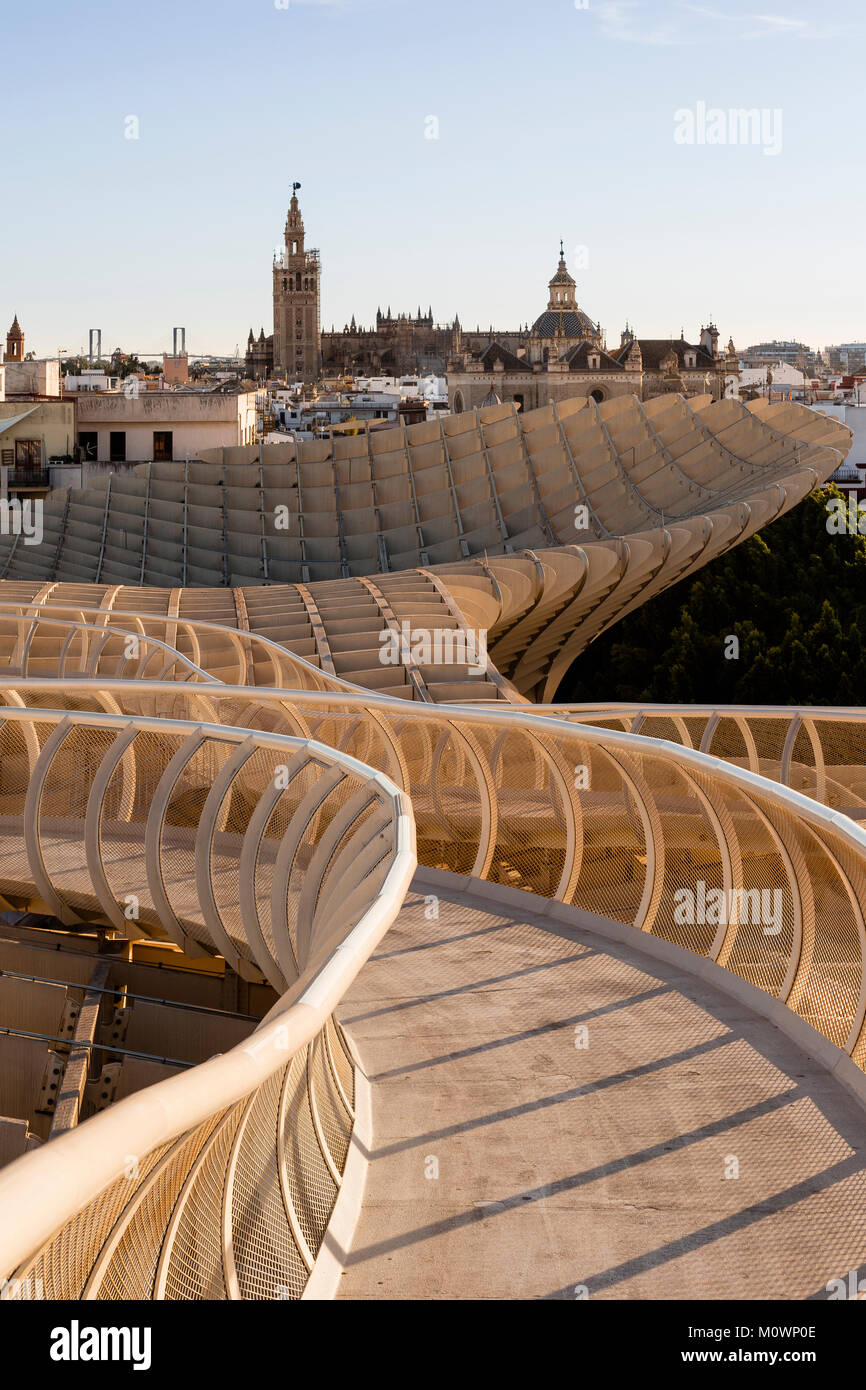 Metropol Parasol in Seville, Andalusia, Spain. Stock Photo
