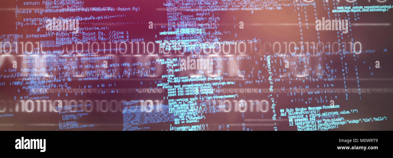 Blue data Stock Photo