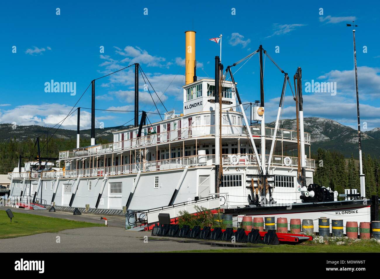 Canada,Yukon Territory,Whitehorse,S.S. Klondike Classified as a Historic Site of Canada Stock Photo