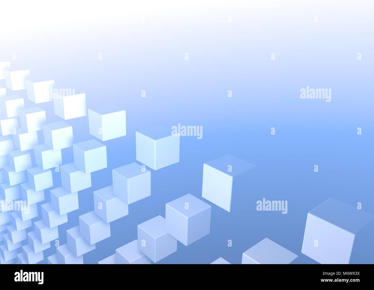 abstract image of cubes background in blue Stock Photo - Alamy