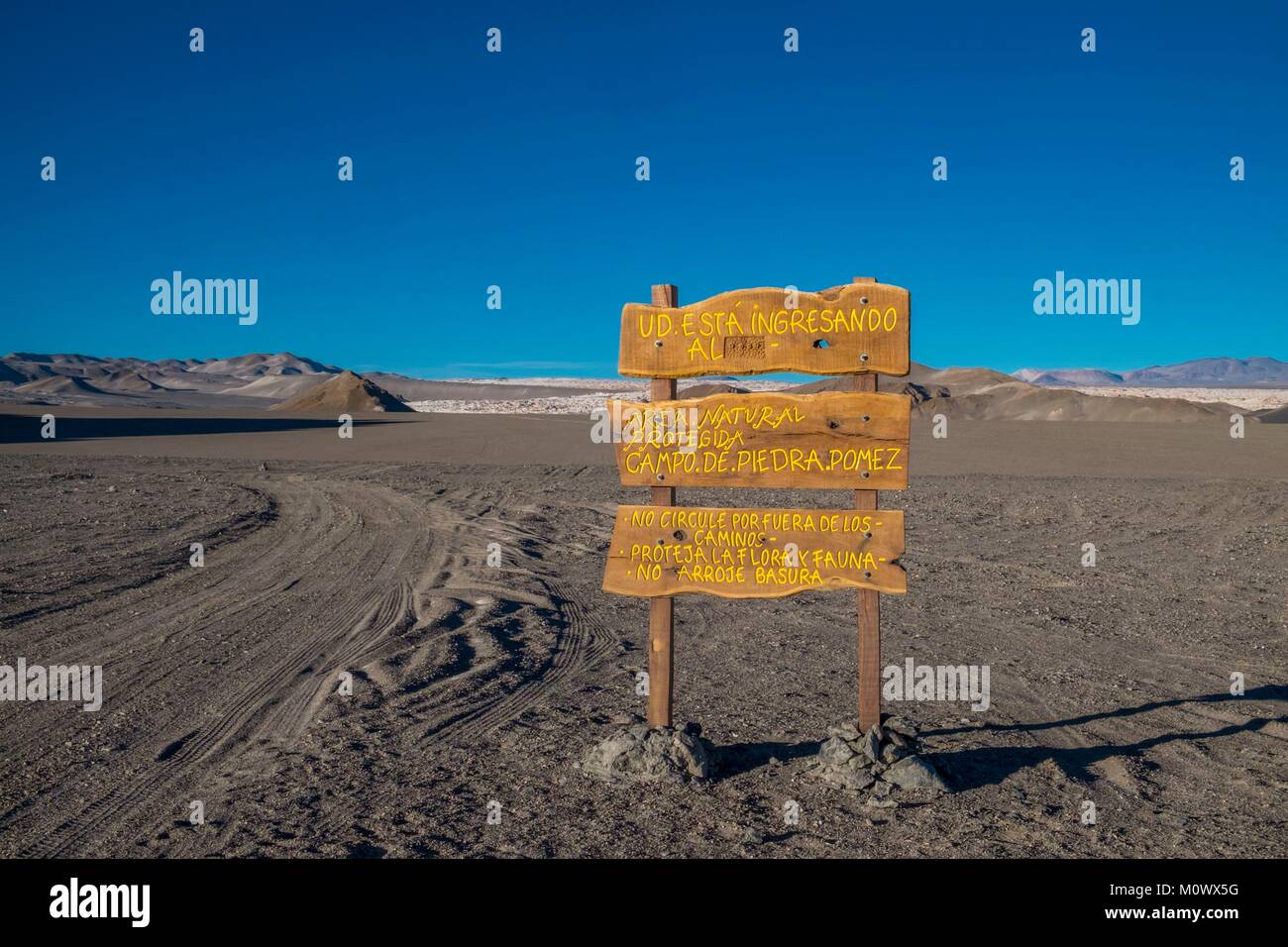 Argentina,Catamarca Province,Puna desert,El Penon,Campo de Piedra Pomez Stock Photo