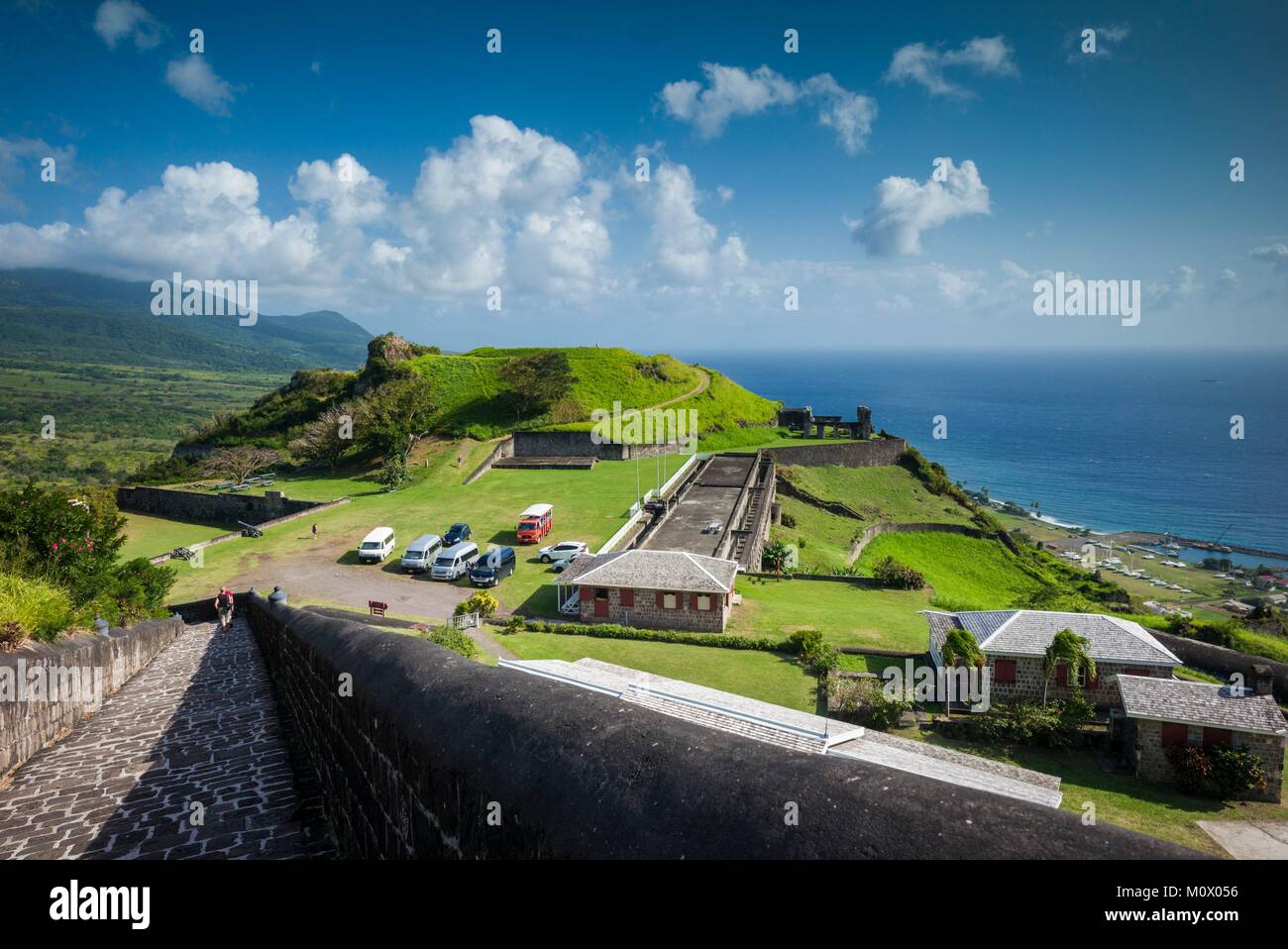 St. Kitts and Nevis,St. Kitts,Brimstone Hill,Brimstone Hill Fortress Stock Photo