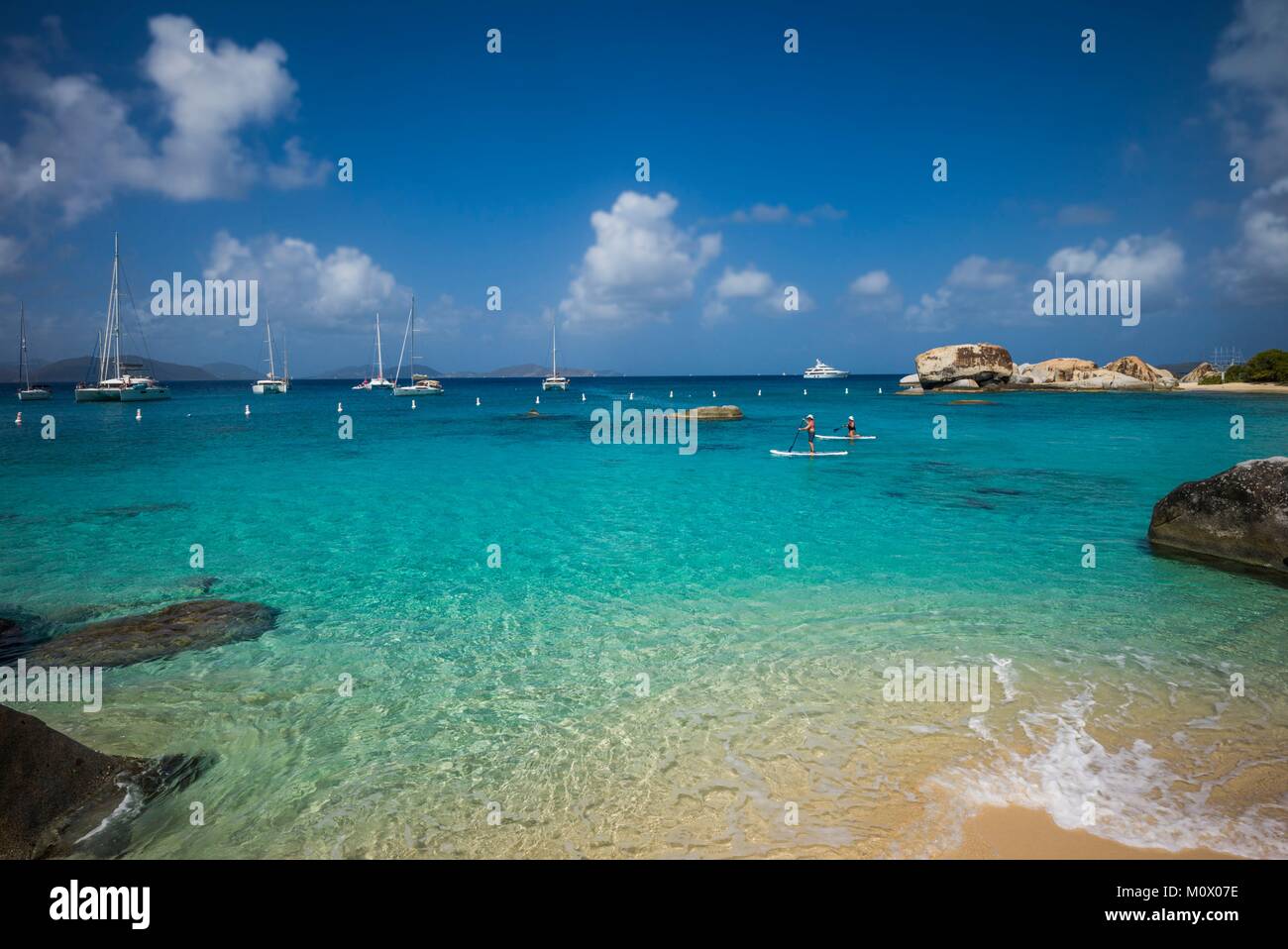 British Virgin Islands,Virgin Gorda,The Baths,beach view Stock Photo
