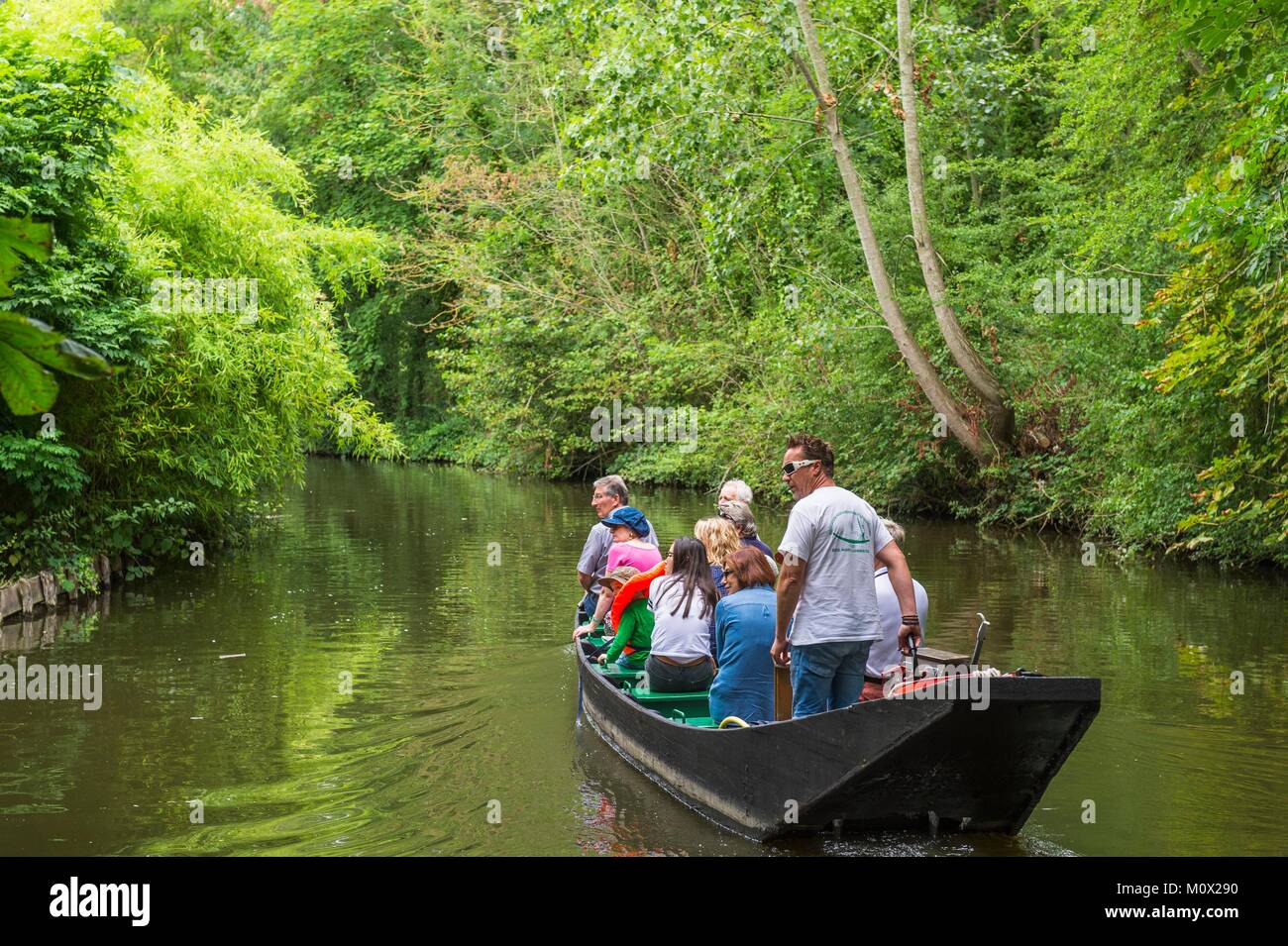 France,Somme,Amiens,the Hortillonnages are old marshes filled to create