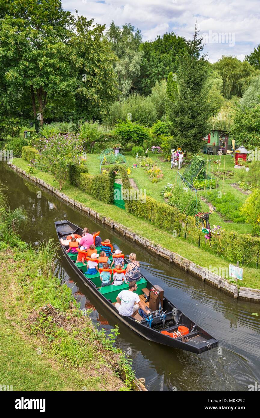France,Somme,Amiens,the Hortillonnages are old marshes filled to create