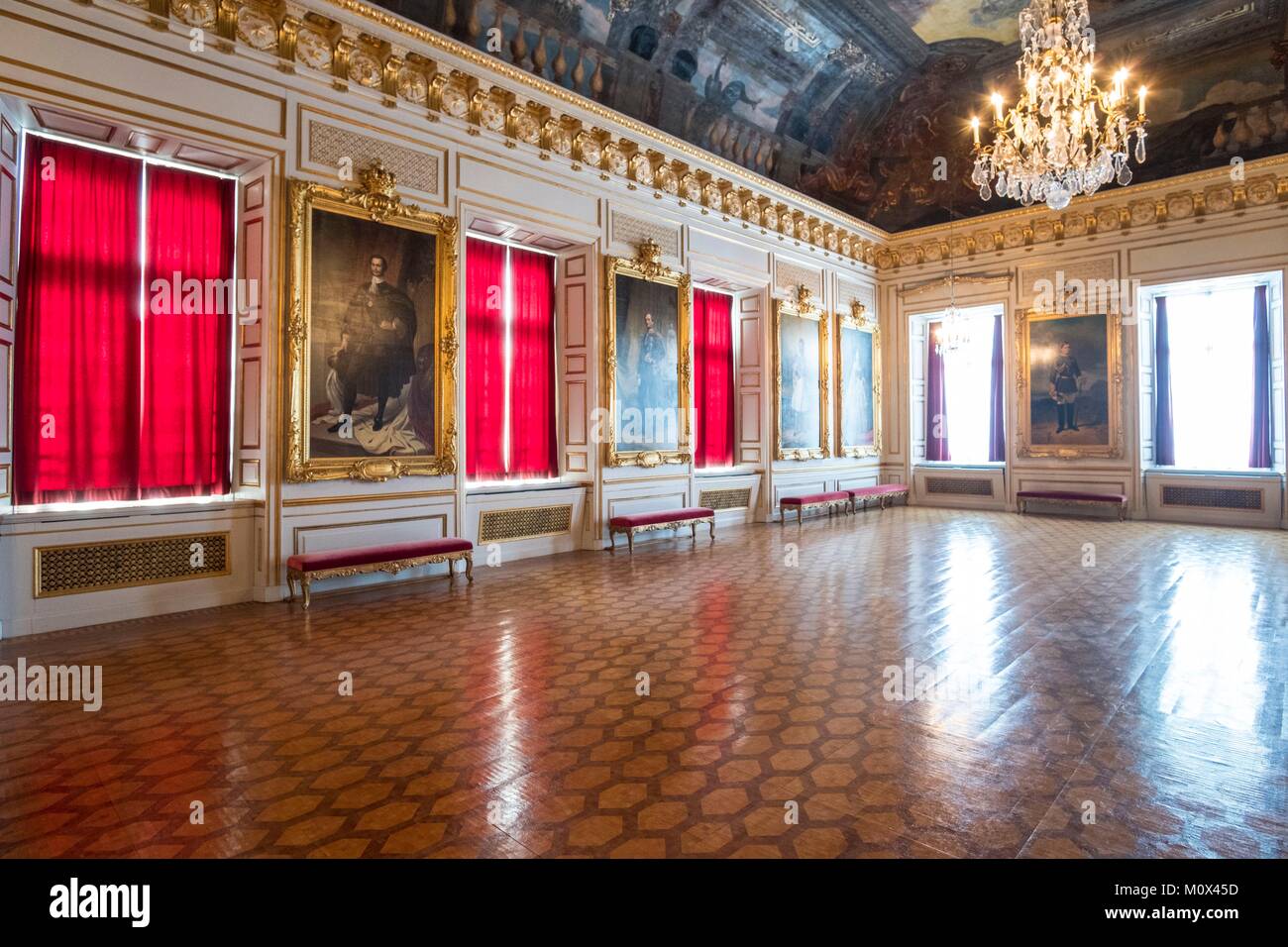 Sweden,Stockholm County,Lovon Island,Drottningholm Royal Estate,listed as World Heritage by UNESCO,residence of the Swedish Royal Family Stock Photo