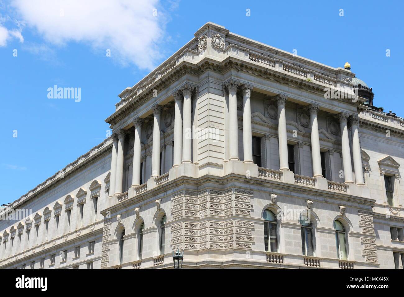 Washington DC, capital city of the United States. Famous Library of Congress. Stock Photo