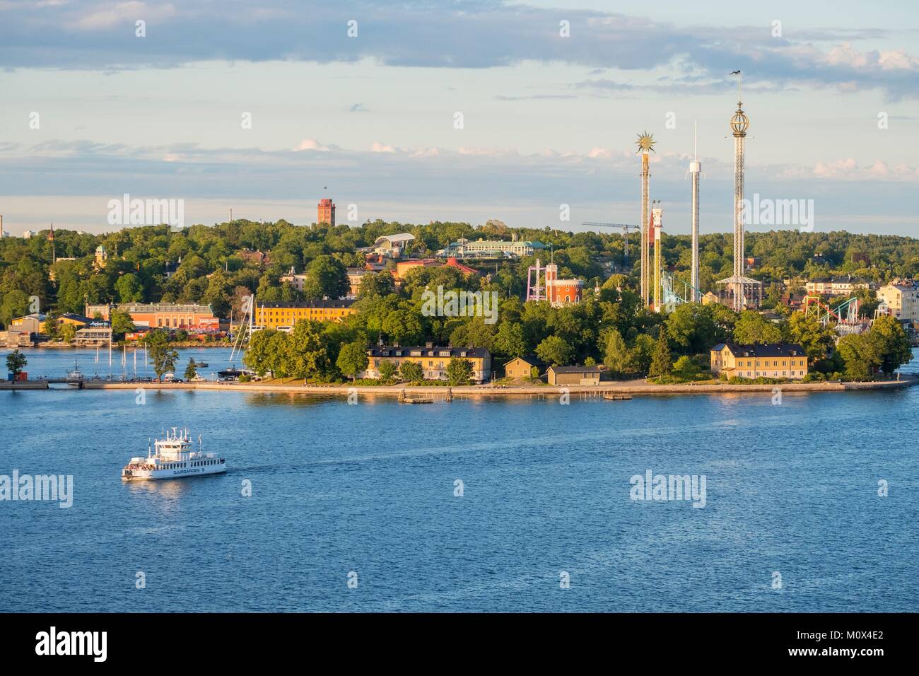 Sweden,Stockholm,Isle of Djurgarden,Tivoli amusement park Stock Photo