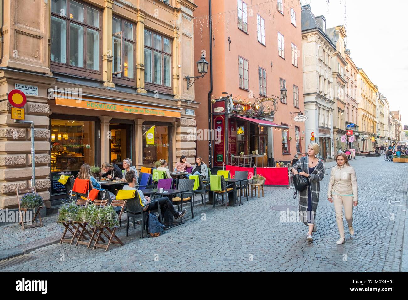Sweden,Stockholm,Gamla Stan (old city),Stora Nygatan Main Street Stock  Photo - Alamy
