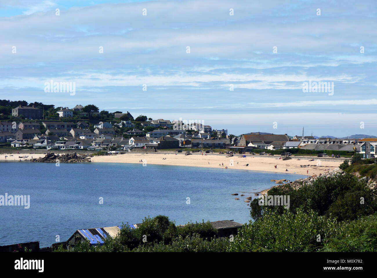 Porth Cressa Beach Hugh Town, St Marys Island, Isles of Scilly, England ...