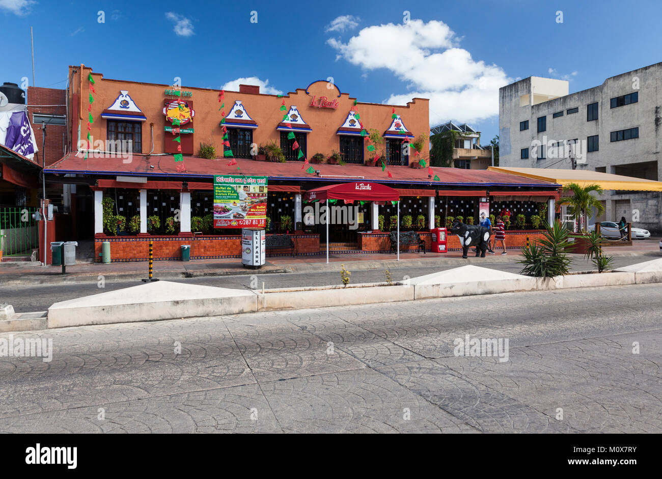 La Parrilla, Mexican restaurant, Cancún, Yucatán Peninsula, Mexico Stock Photo