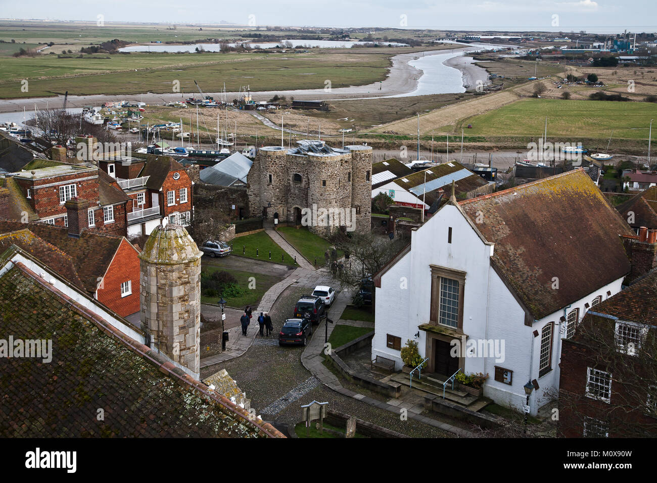 View from Rye church. Stock Photo