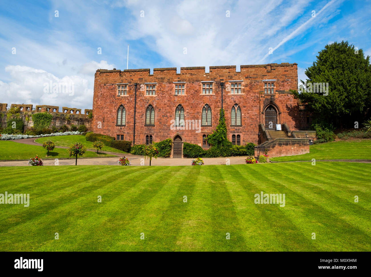 Shrewsbury Castle and grounds, Shropshire, England, UK Stock Photo Alamy