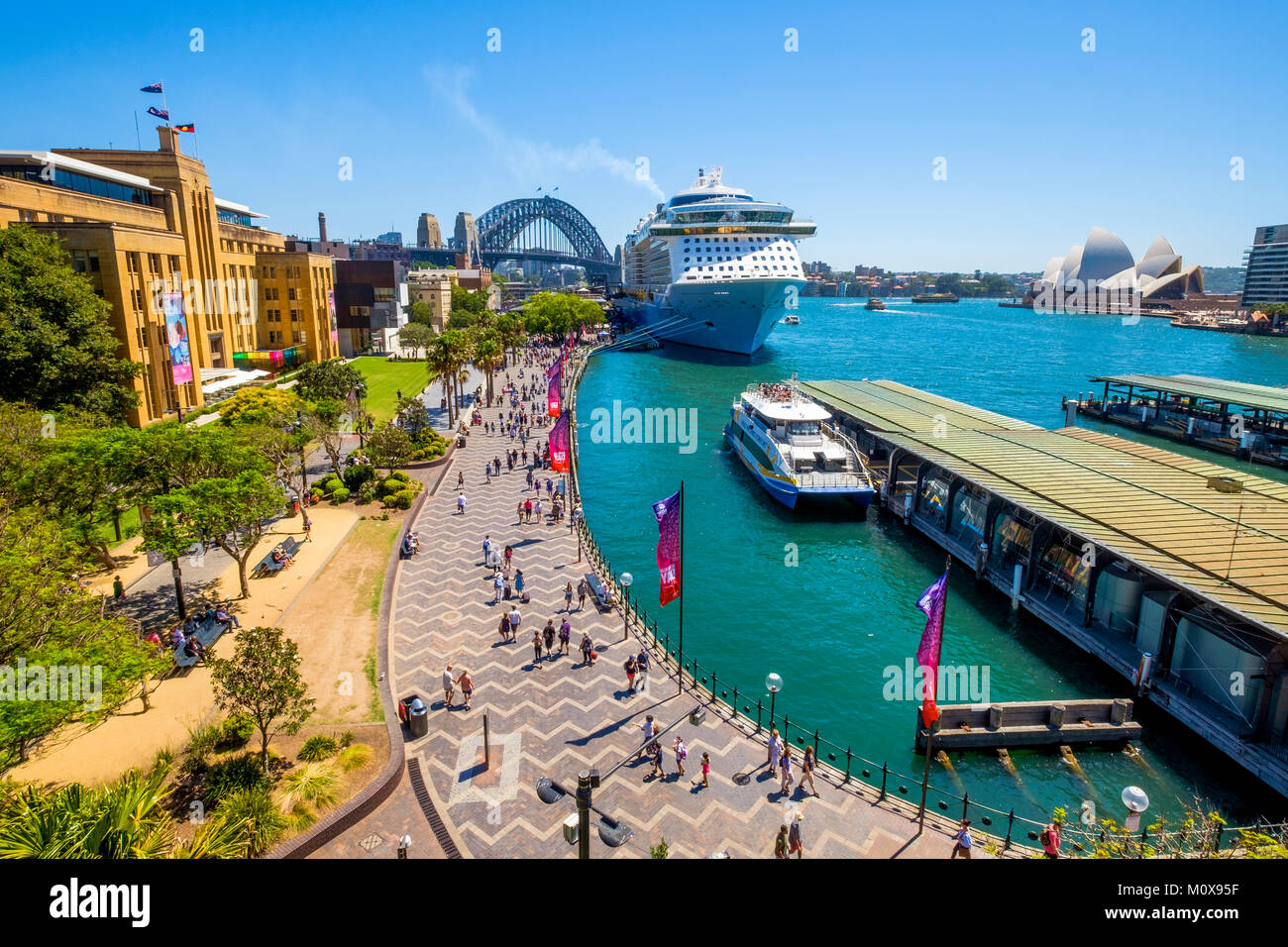 Royal Caribbean's Ovation Of The Seas Cruise Ship Moored At Overseas ...