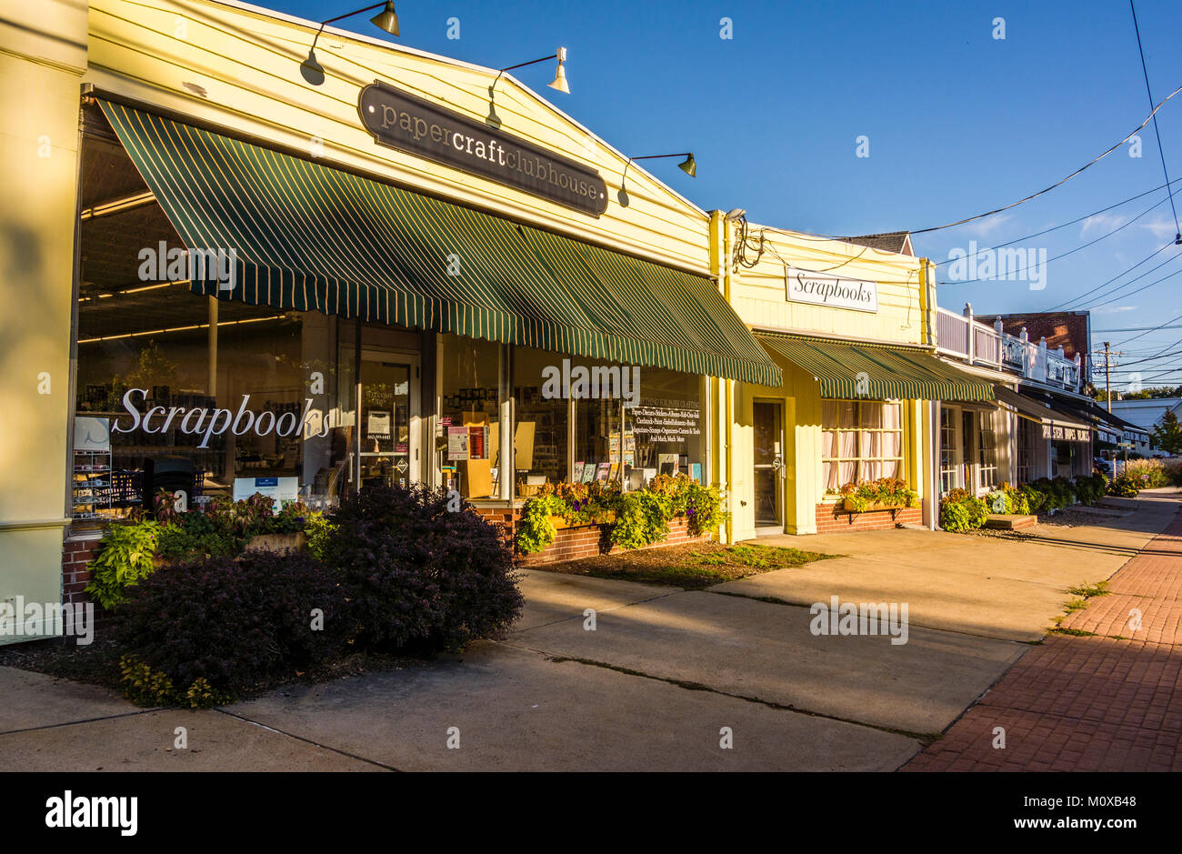 Shops North Main Street Westbrook, Connecticut, USA Stock Photo Alamy