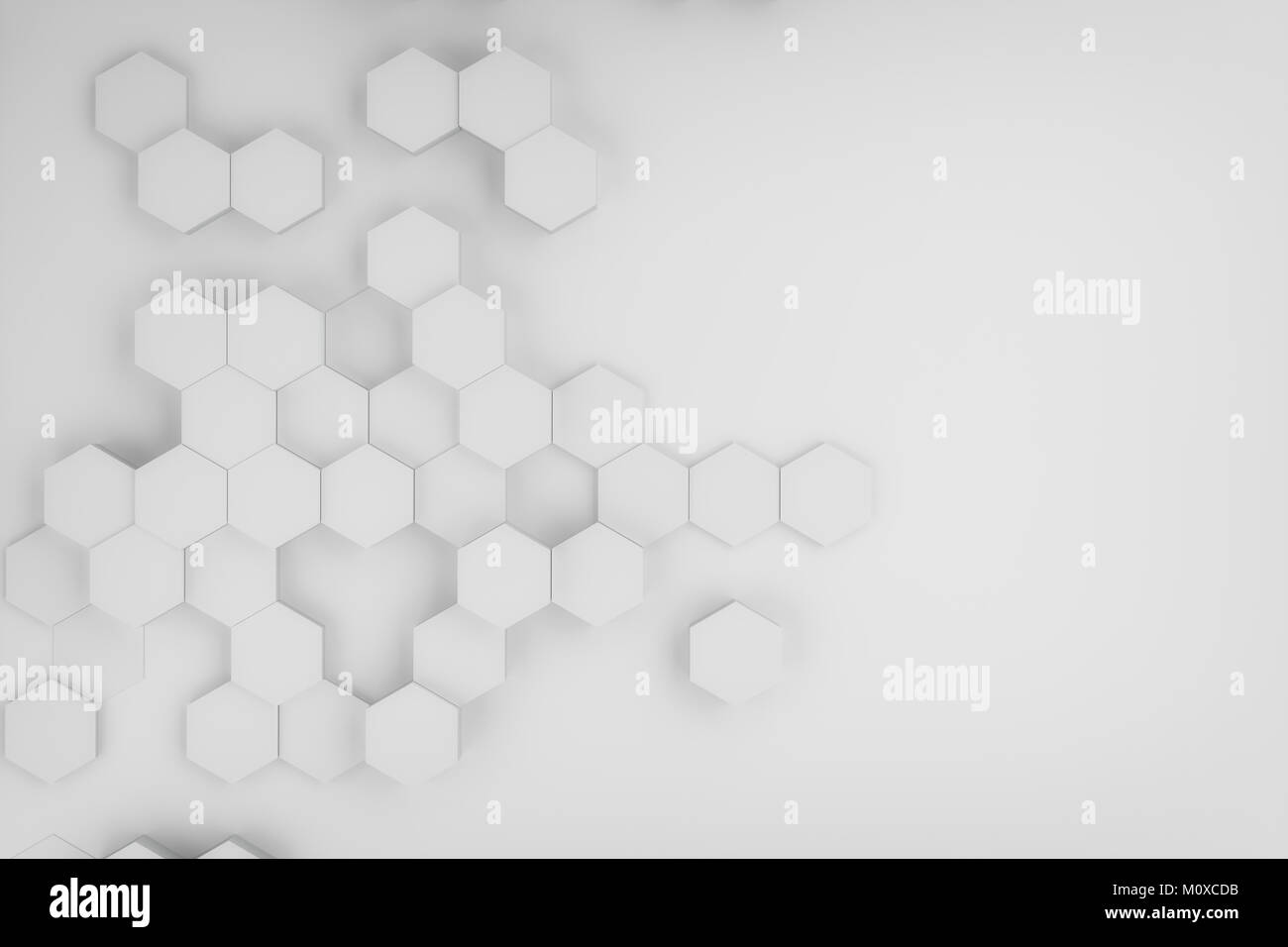 3d rendering of abstract hexagon background Stock Photo - Alamy
