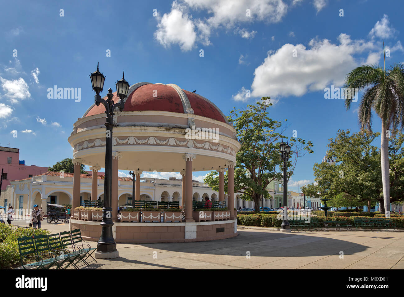 Gazebo in Town Square Cienfuegos Cuba Stock Photo