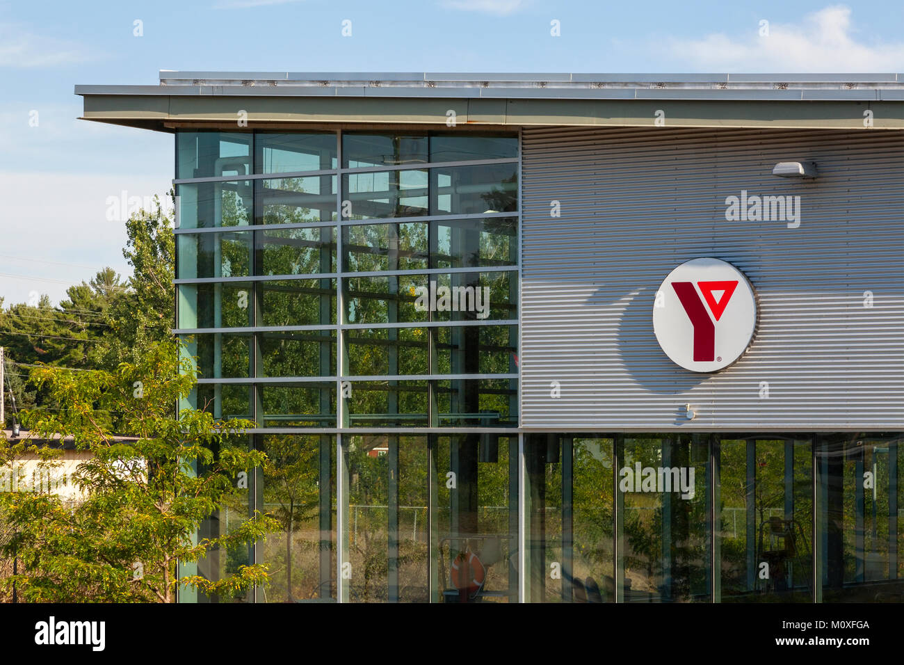 The YMCA building in Gravenhurst, Ontario, Canada. Stock Photo