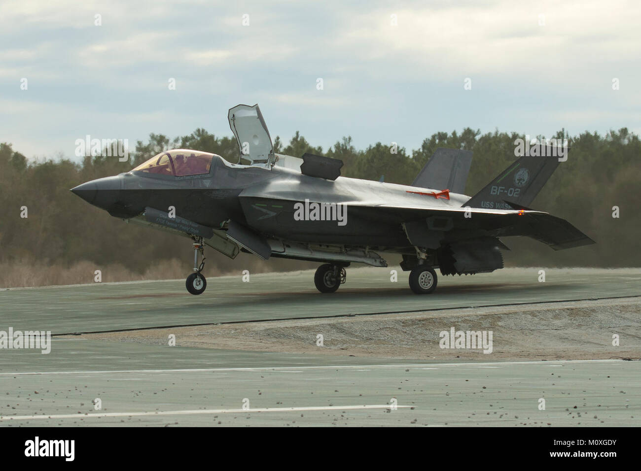 BF-02 piloted by Dan Levin tests vertical landings on a sloped pad at ...