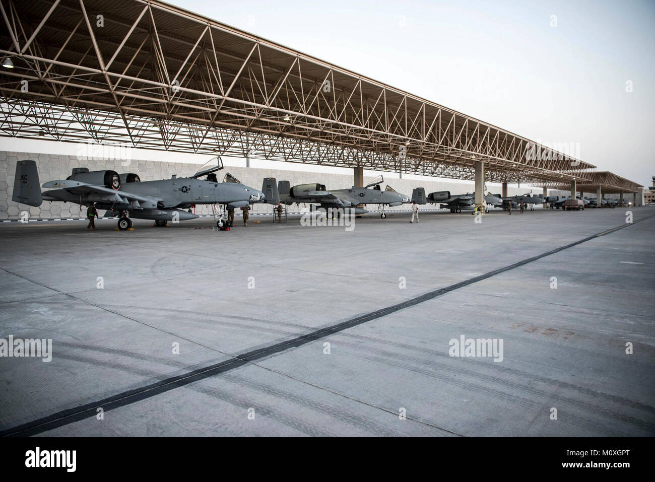 The 303rd Expeditionary Fighter Squadron landed at Al Udeid Air Base