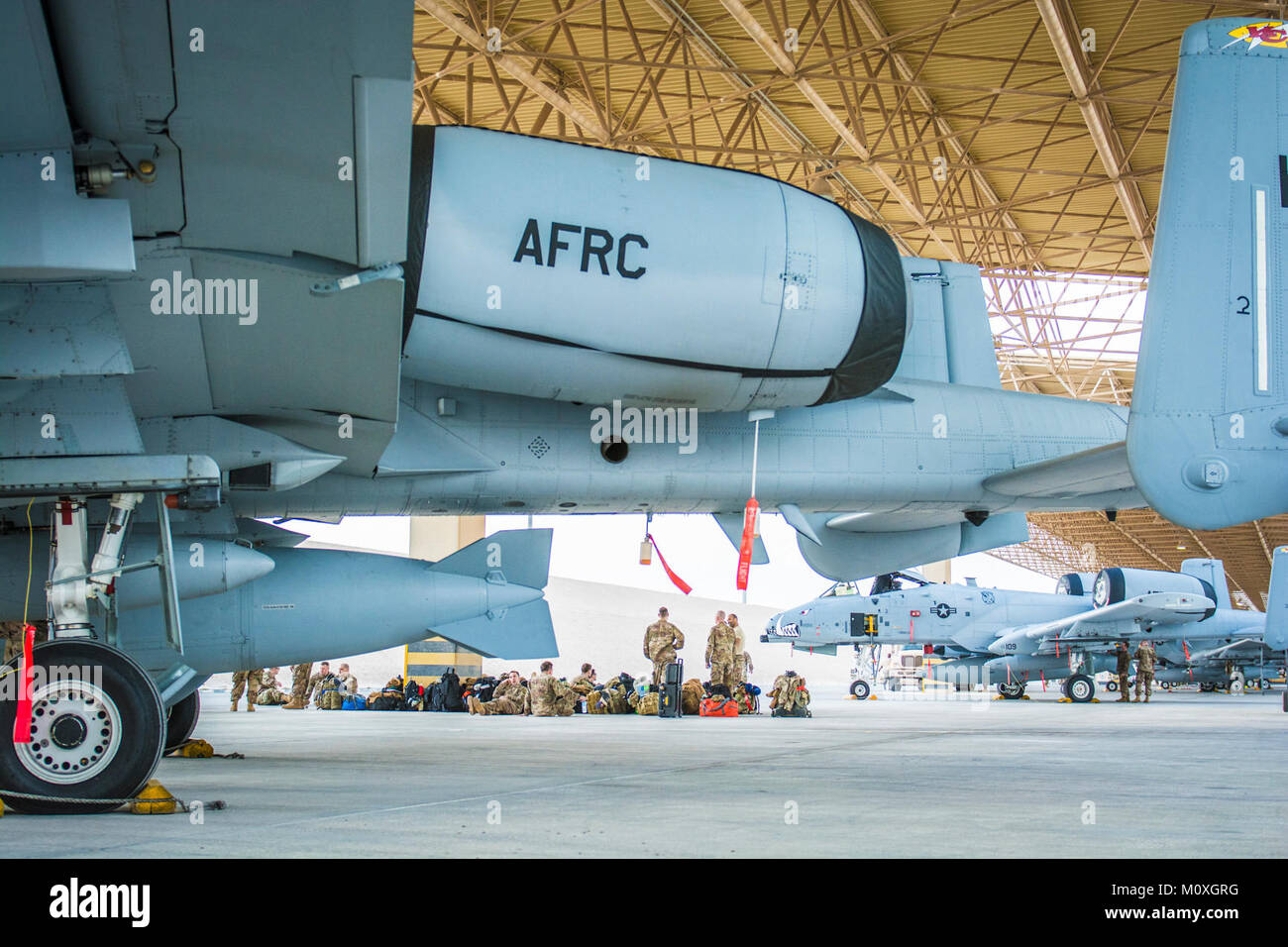The 303rd Expeditionary Fighter Squadron landed a group of A10