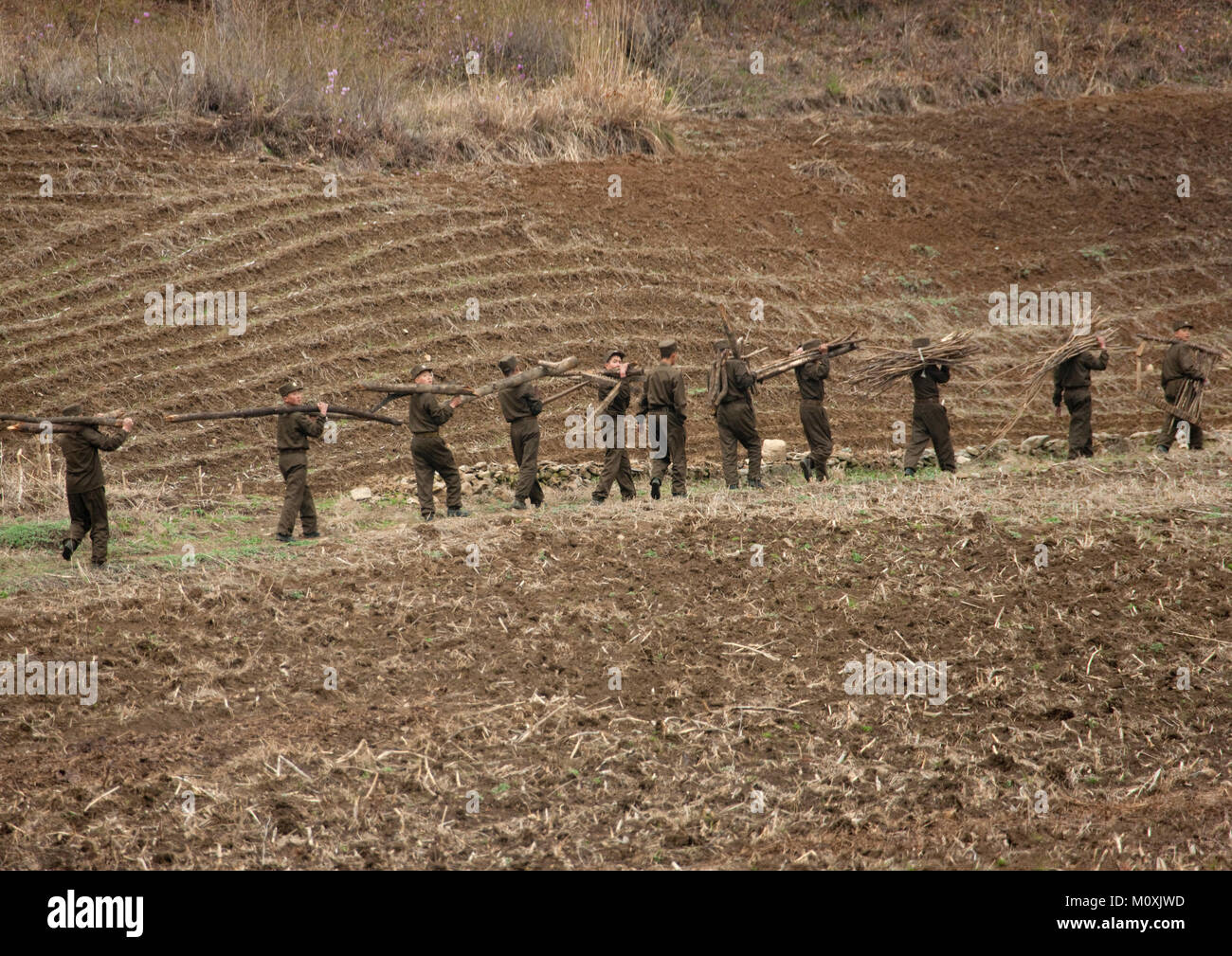 North korean soldiers carrying hi-res stock photography and images - Alamy