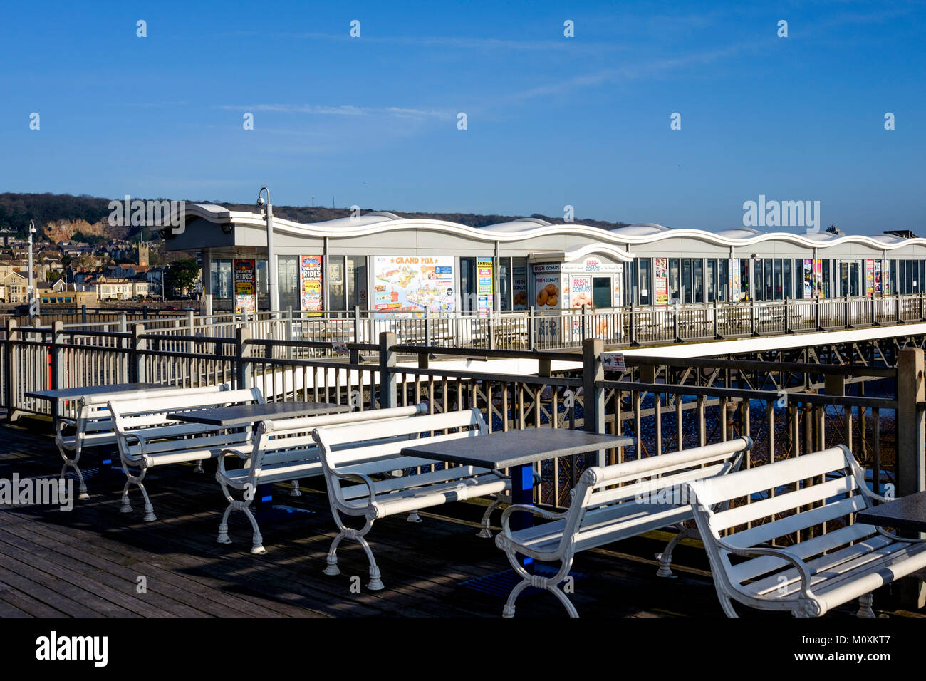 The Grand Pier, Weston-super-Mare Somerset england UK Stock Photo