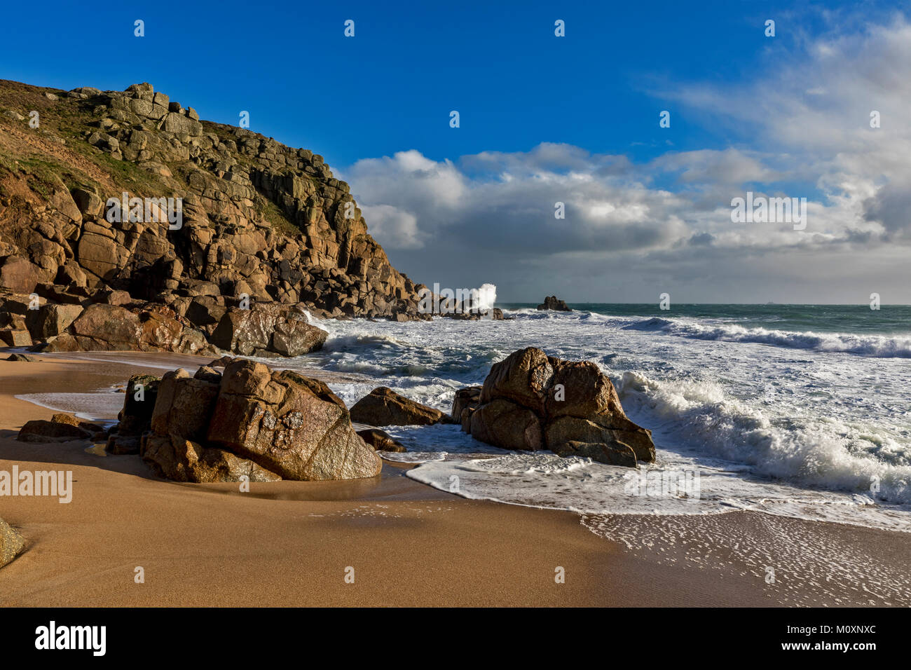 Porth Chapel, Cornwall Stock Photo Alamy