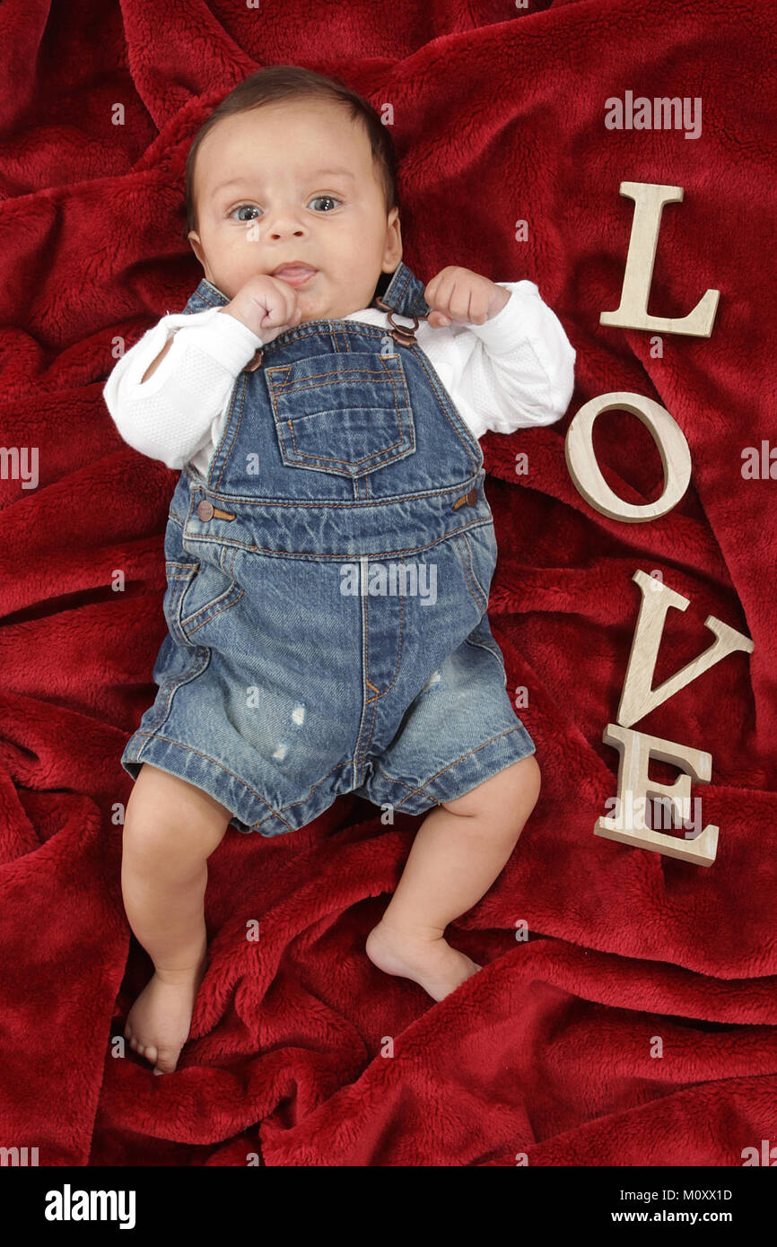 3 month old baby boy Stock Photo - Alamy