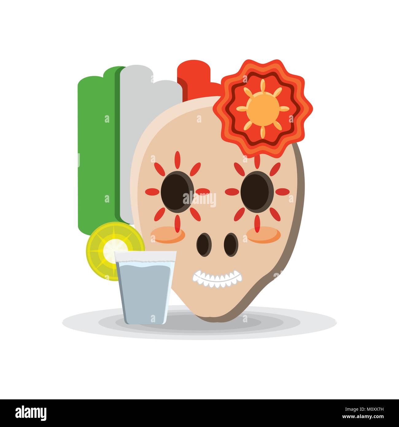 Traditional Mexican Sugar Skull Stock Vector Image Art Alamy   Traditional Mexican Sugar Skull M0XX7H 