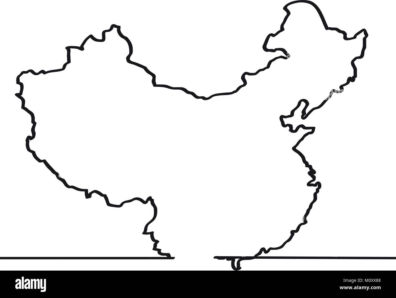 Political map china Black and White Stock Photos & Images - Alamy