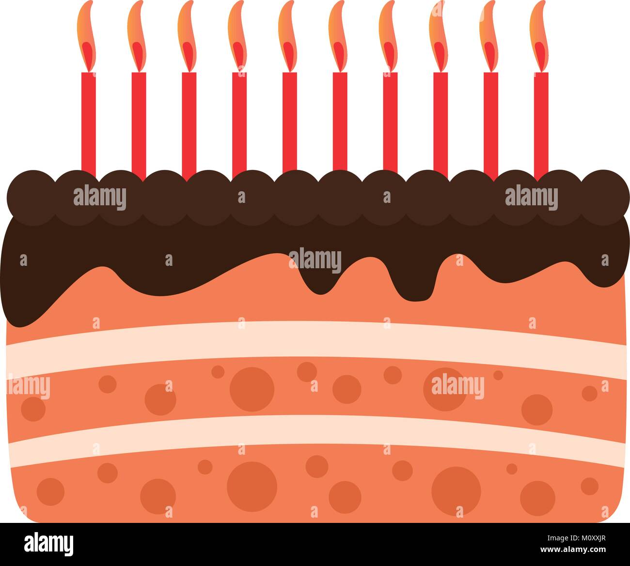Birthday cake icon Stock Vector Image & Art - Alamy