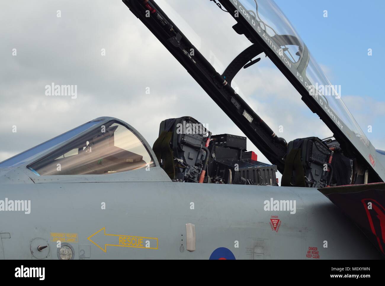 RAF Tornado GR4 fuselage and cockpit Stock Photo