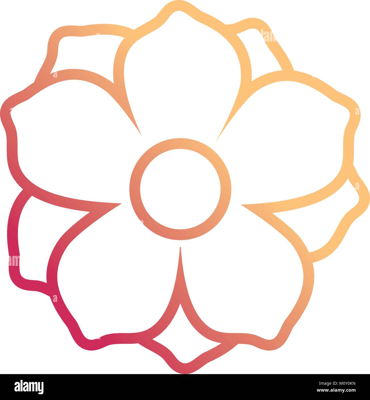 flower with ten petals design Stock Vector Image & Art Alamy