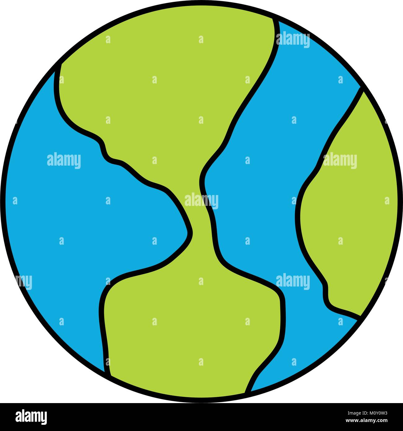 colored planet earth vector illustration Stock Vector Image & Art - Alamy
