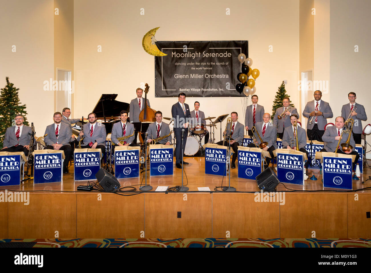 Glenn Miller Orchestra Concert, Naples, Florida, USA Stock Photo