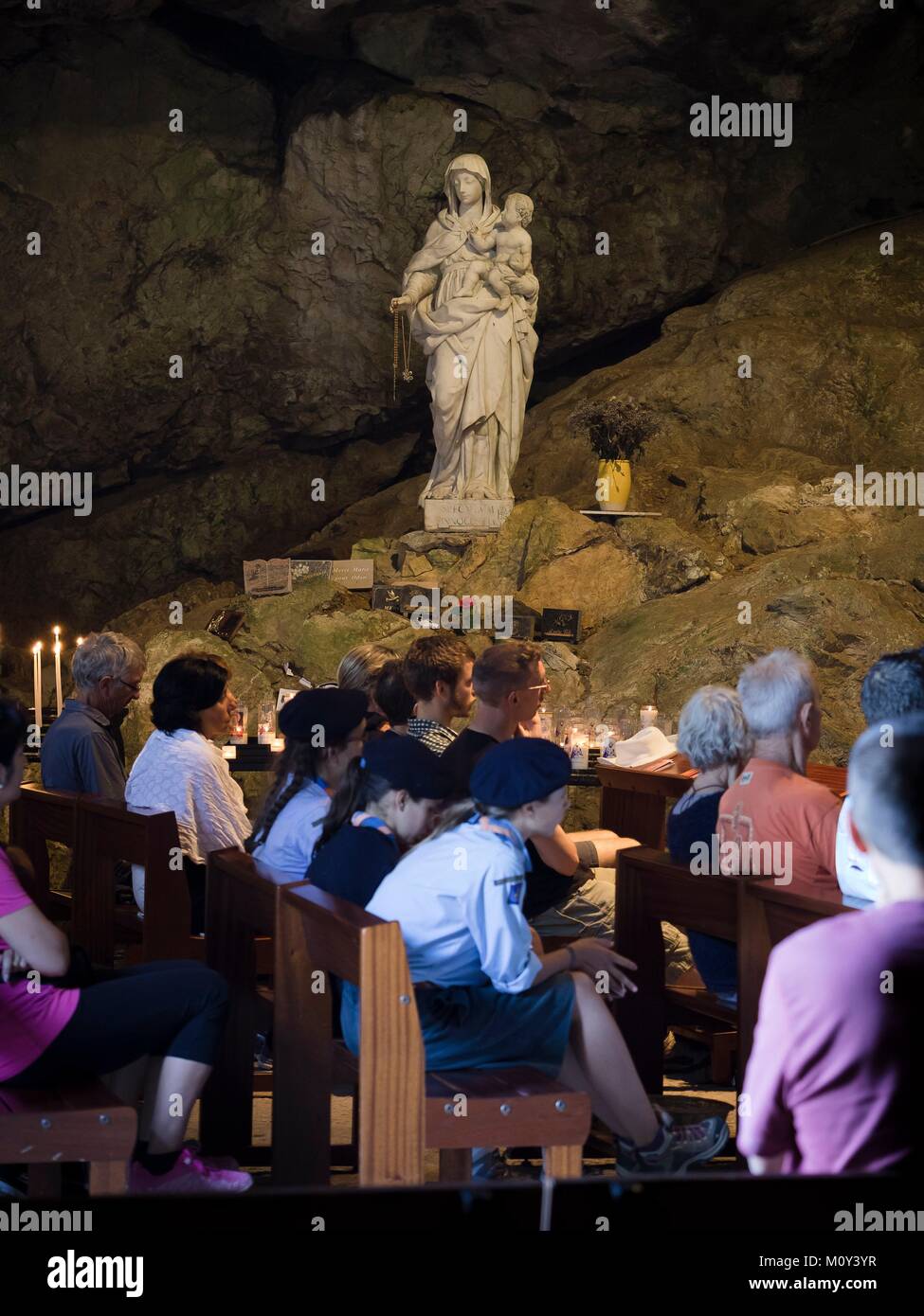 France,Var,Plan d'Aups Sainte Baume,massif de la Sainte Baume,grotte sanctuaire de Sainte Marie
